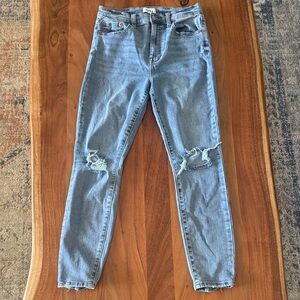 Pistola Blue Distressed Women Jeans